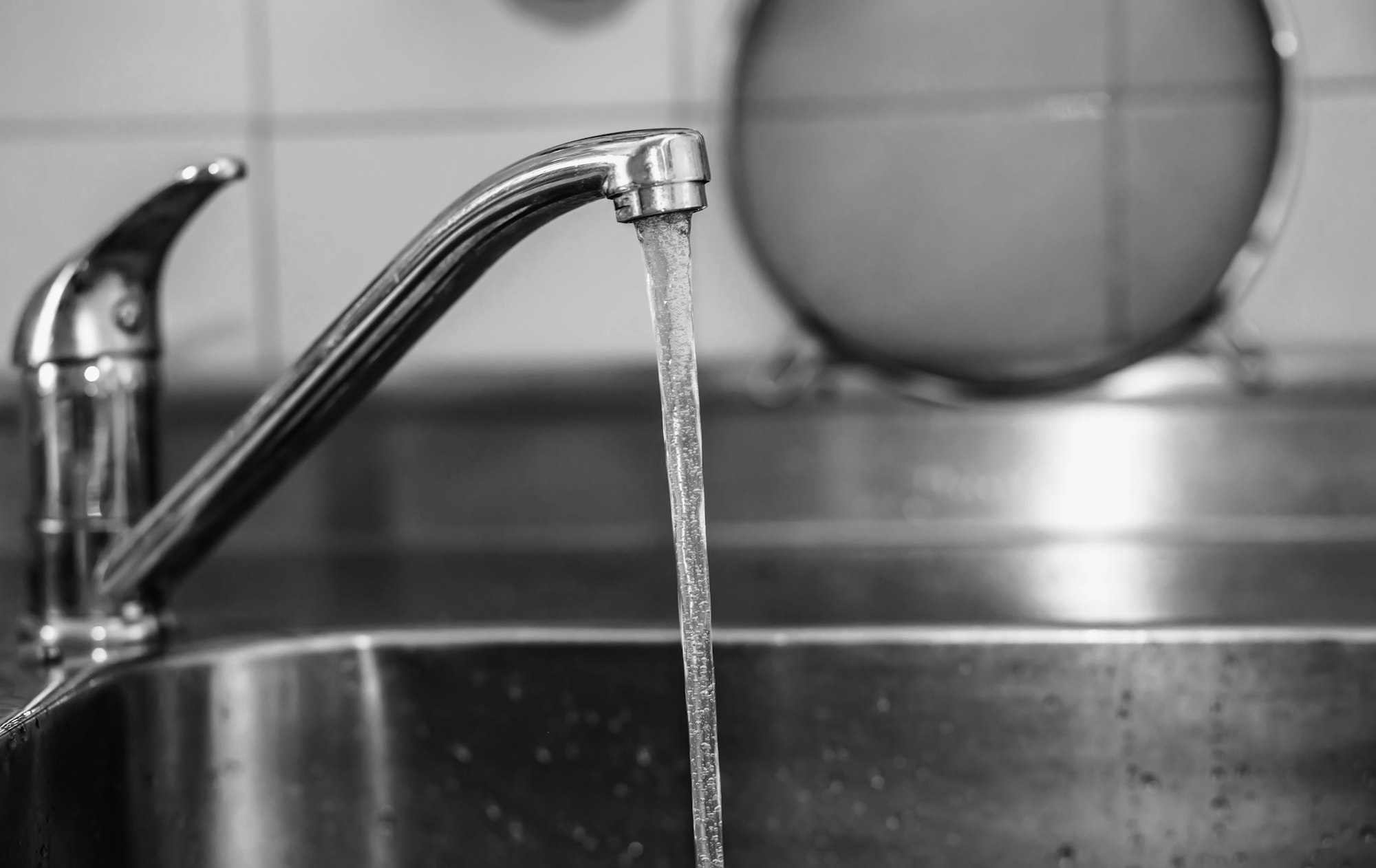 Running water from the tap